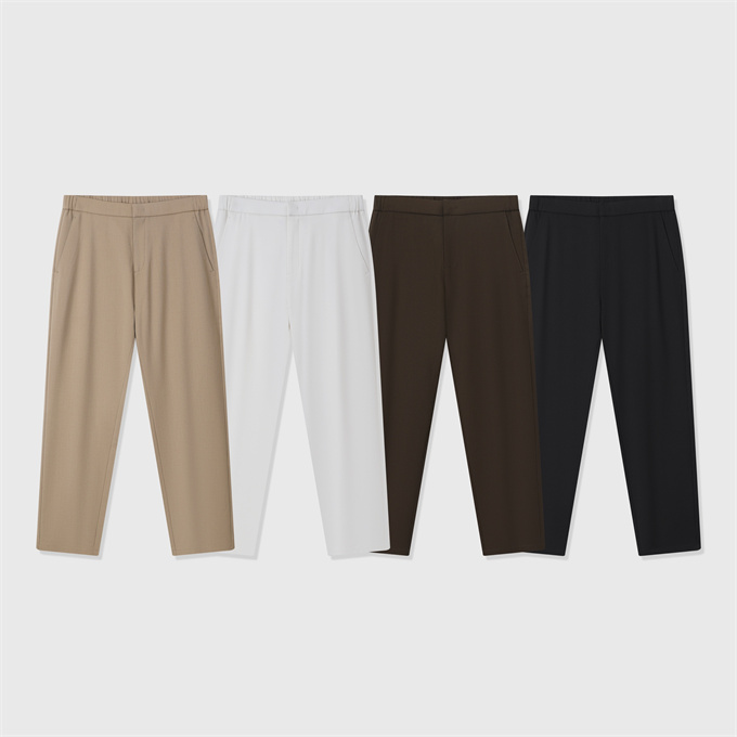 loro piana leisure city wool blend casual trousers